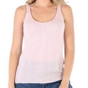 Burberry Veda Light Pink Roundneck Knit Tank Top